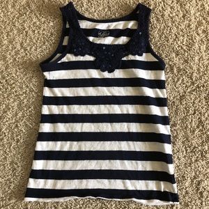 Stripped  justice tank top